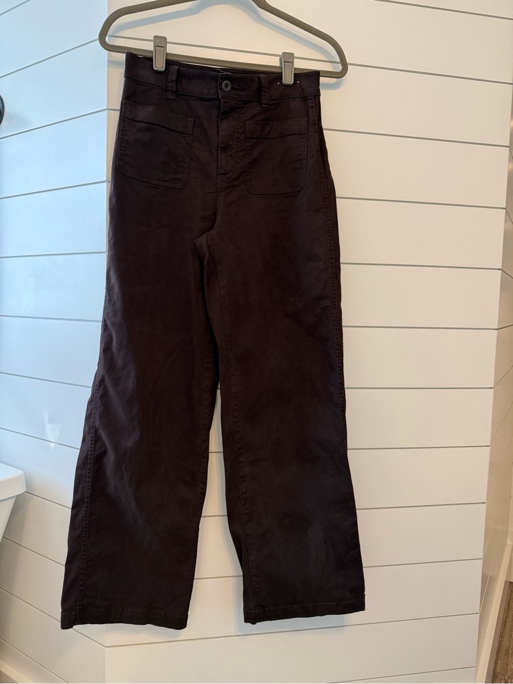 Madewell Emmett Patch Pocket Twill Chocolate Brown Pants